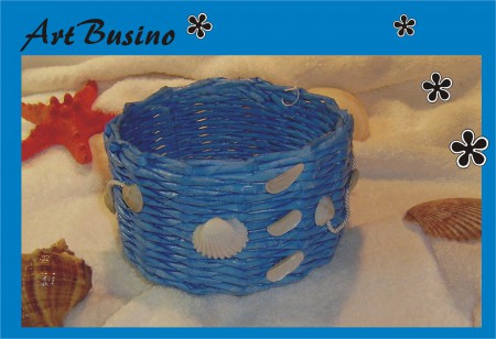 košík s mušlami